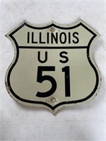Illinois Highway 51 sign