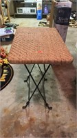 Wicker Top End Table