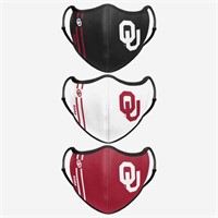NCAA OKLAHOLMA OFSM face mask 3 pack
