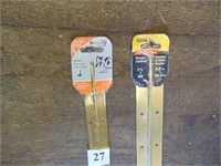 BRASS HINGES 2 NEW IN PACKAGE