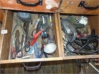 SHEARS, DRILL, SAW, WIRE BRUSH ETC.