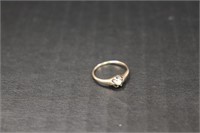 Unmarked 14K Gold Ring w/Pearl