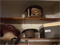 Hat boxes and hats