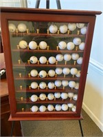 Golf Balls In Curio Case