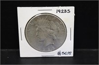 1925 S Silver Peace Dollar