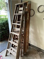 Wooden ladders assorted sizes