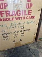 Electric heater in box
