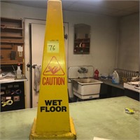 Wet floor sign