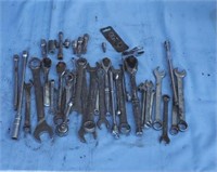 Variety of misc wrenches and ratchets