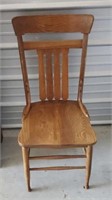 Single wood chair