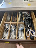 Assorted Silverware Including Kitchen Tools