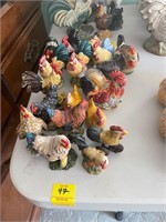 Lot of Rooster Figurines