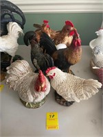 Lot of Rooster Figurines