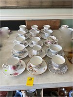 Assortment of Tea Cup and Saucer Sets
