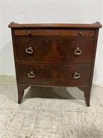 Small Two Drawer Bowfront Chest