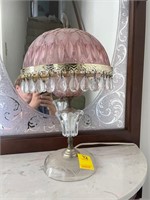 Pink Crystal Lamp