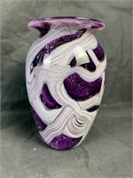 Robert Eickholt Studio Signed Art Glass Cased Vase