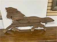Large Wood Wall Art, Driftwood Galloping Horse