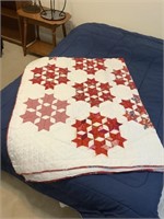 Full size hand quilted quilt