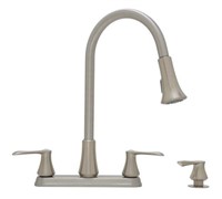 Project Source 2-Handle Pull Down Kitchen Sink