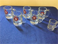 Antique A&W root beer mugs five larger one