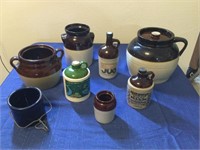 Miscellaneous crocks and jugs