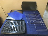 Broiler pan, bakeware, Racks and silicone mat