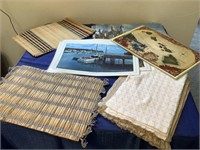 Large lot of miscellaneous placemats