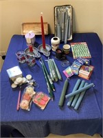 Large lot of candles and accessories