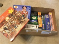 Large box of puzzles some new 14