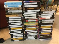 Large lot of VHS tapes. Mainly PBS documentaries