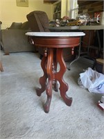 End Table with a Marble Top