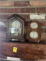 Mantle Clock and Barometer