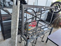 metal table frames & marble piece
