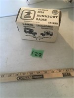 1918 runabout bank in box