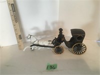 cast iron horse & buggy