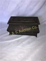 Twin Oaks casket style tobacco tin