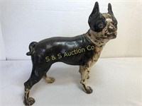 Cast iron dog--Boxer   10" tall