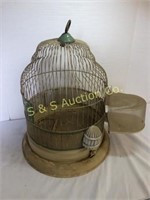 Vintage birdcage 18" tall x 13" diameter