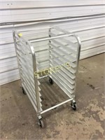 NEW Omcan Half Size Pan Rack on Wheels