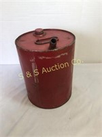 small round gas can 8 " tall