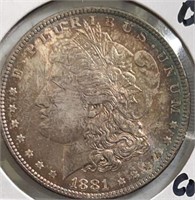 1881-P Morgan Silver Dollar CH BU Nice Color