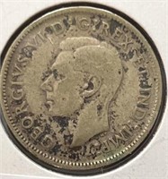 1943 Canada 25 cents Silver