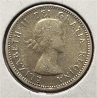 1957 Canada 10 cents Silver