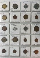 Page of 20 Foreign Coins