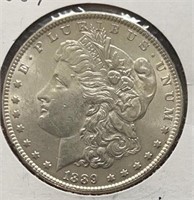 1889 Morgan Dollar UNC/AU