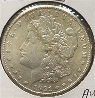 1921-S Morgan Dollar AU