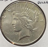 1923-S Peace Dollar UNC