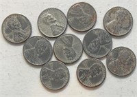 (10) 1943-D Steel Cents