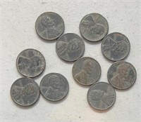 (10) 1943-P Steel Cents